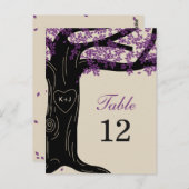 Oak Tree Wedding Tischnummer Card (Vorne/Hinten)