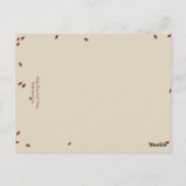 Oak Tree Wedding Tischnummer Card (Rückseite)