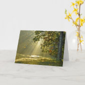 Oak Tree with Morning Sunams Naturfotografie Karte (Gelbe Blume)