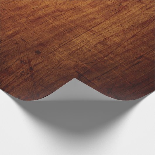 Oak Wood Pattern Geschenkpapier (Ecke)