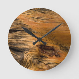 Oak Wood Round Wall Clock Runde Wanduhr