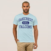 Oakcrest - Falcons - hoch - Mai-Landung T-Shirt (Vorne ganz)