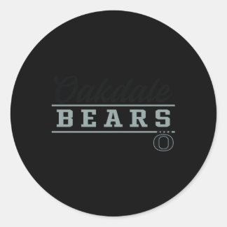 Oakdale High School Bears Runder Aufkleber