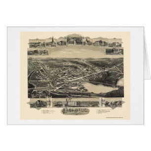 Oakdale, panoramische Karte MAs - 1891
