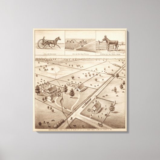 Oakdale Ranch Leinwanddruck (Vorderseite)