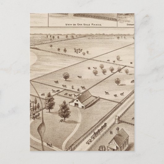 Oakdale Ranch Postkarte (Vorderseite)