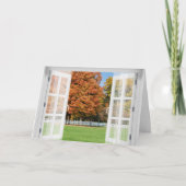 Oakenbaumansicht im Herbst Karte (Vorderseite)