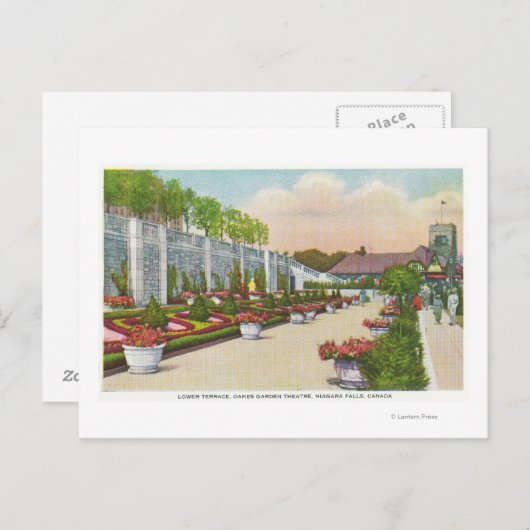 Oakes Garden Theater Unteres Terrasse Postkarte (Vorne/Hinten)