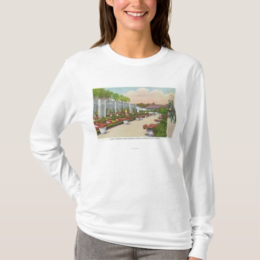 Oakes Garten-Theater senken Terrasse T-Shirt (Vorderseite)