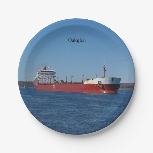 Oakglage Pappteller (Vorderseite)