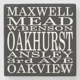 Oakhurst, Oakhurst Untersetzer, Oakhurst Decatur Steinuntersetzer
