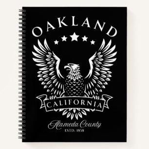 Oakland Alameda Landkreis Kalifornien Vintager Adl Notizblock