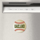 OAKLAND BASEBALL MAGNET (In Situ (Geschirrspüler))