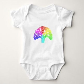 Oakland-Baum-Regenbogen Baby Strampler