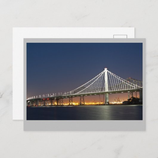Oakland Bay Bridge Postkarte (Vorne/Hinten)