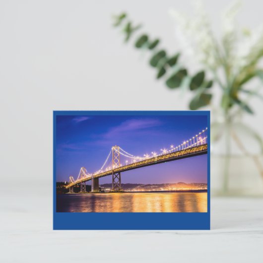 Oakland Bay Bridge Postkarte (Stehend Vorderseite)