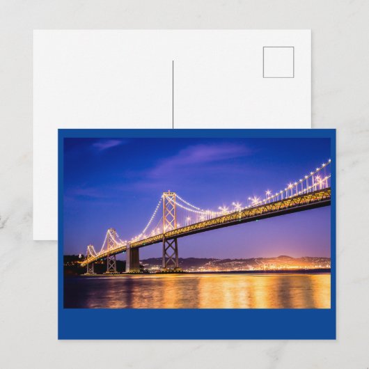 Oakland Bay Bridge Postkarte (Vorne/Hinten)