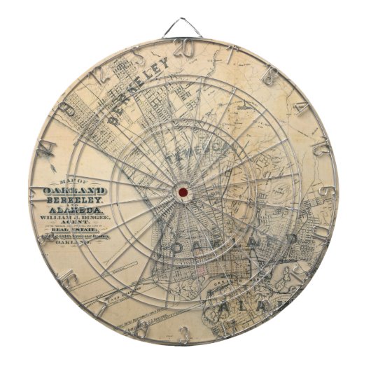 Oakland, Berkeley, Alameda Dartscheibe (vorne)