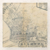 Oakland, Berkeley, Alameda Glasuntersetzer (Vorderseite)
