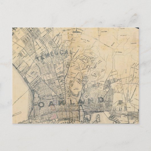 Oakland, Berkeley, Alameda Postkarte (Vorderseite)