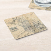 Oakland, Berkeley, Alameda Rechteckiger Pappuntersetzer (angewinkelt)