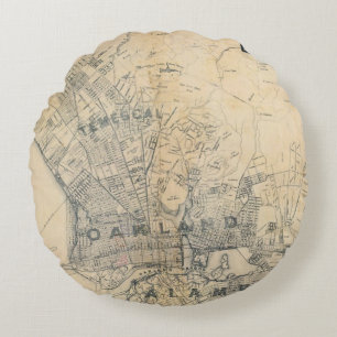 Oakland, Berkeley, Alameda Rundes Kissen