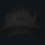 Oakland Black auf Black Vater Hat Bestickte Baseballkappe<br><div class="desc">Oakland Black auf Black Vater Hat</div>