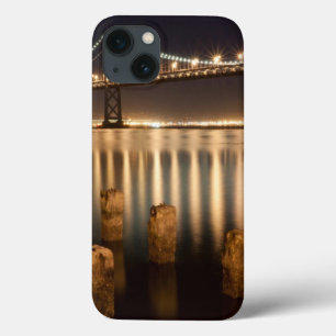 Oakland-Bucht-Brückennachtreflexionen Case-Mate iPhone Hülle