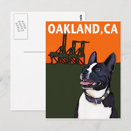 OAKLAND, CA Mutt, Harry Postkarte (Vorne/Hinten)