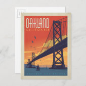 Oakland, CA Postkarte (Vorne/Hinten)