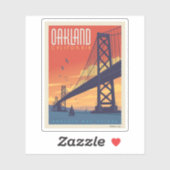 Oakland, California Aufkleber (Blatt)