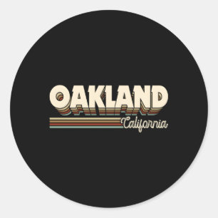 Oakland California Ca Runder Aufkleber