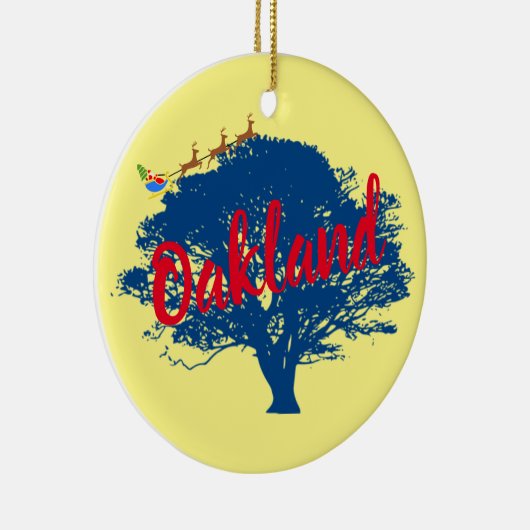 Oakland California Custom Christmas Ornament (Rechts)