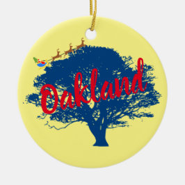 Oakland California Custom Christmas Ornament