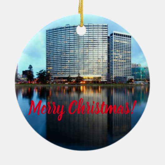 Oakland California Custom Christmas Ornament (Hinten)