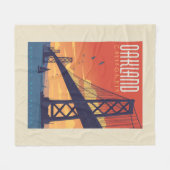 Oakland, California Fleecedecke (Vorderseite (Horizontal))