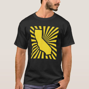 Oakland California Kelly Grün und Gelb Burst Gr T-Shirt