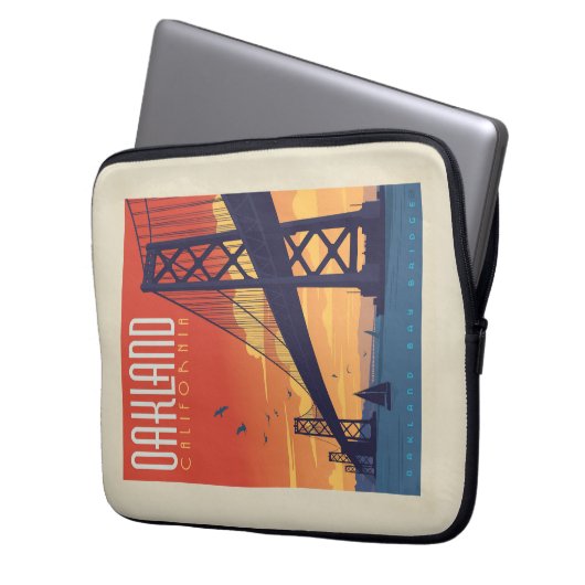 Oakland, California Laptopschutzhülle (Vorderseite Links)