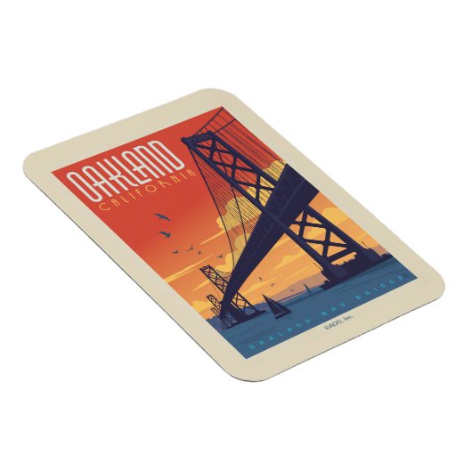 Oakland, California Magnet (Rechte Seite)