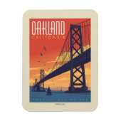 Oakland, California Magnet (Vertikal)