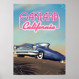 Oakland California Reiseplakat Poster