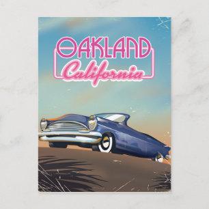Oakland California Reiseplakat Postkarte