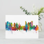 Oakland California Skyline Einladung (Stehend Vorderseite)