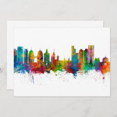 Oakland California Skyline Einladung (Vorne/Hinten)