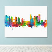 Oakland California Skyline Leinwanddruck (Insitu (Holzboden))