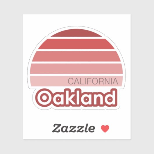 Oakland California Sticker (Blatt)