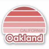 Oakland California Sticker (Vorderseite)