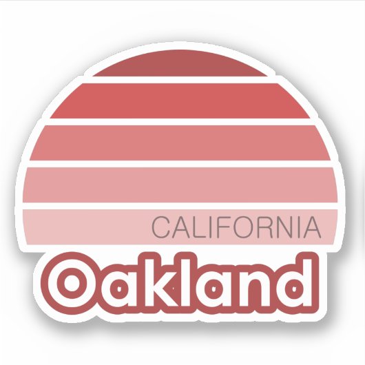Oakland California Sticker (Vorderseite)
