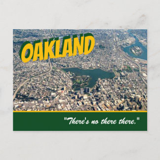 Oakland: "Da ist nichts." Stein Postkarte