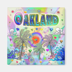 Oakland Deep Dream Magnet